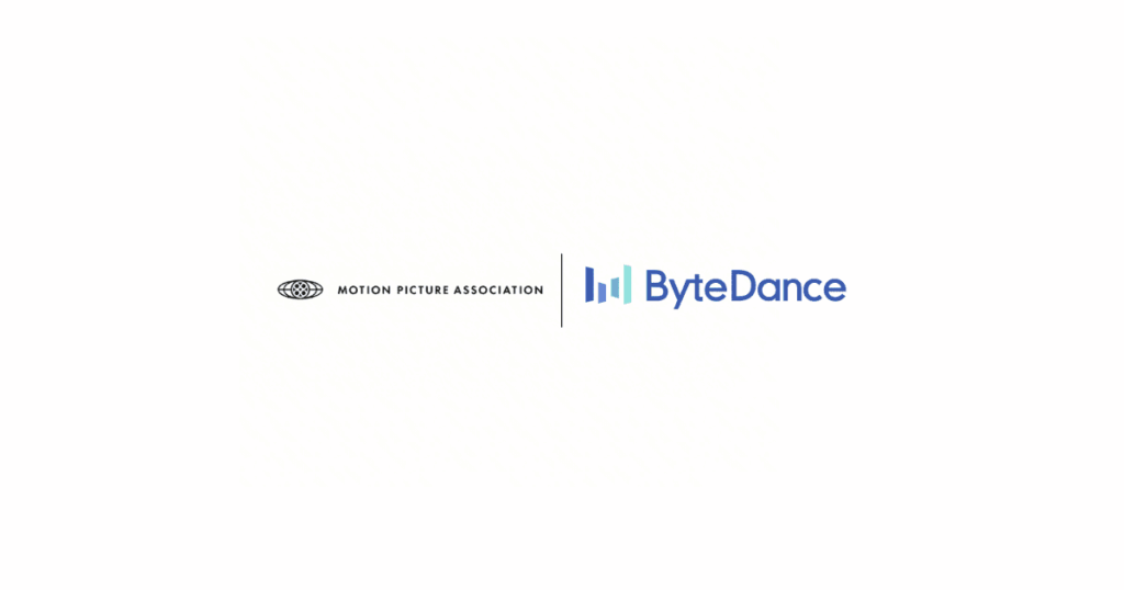 Motion Picture AssociationとByteDanceの公式ロゴ