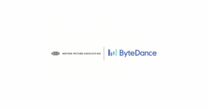 Motion Picture AssociationとByteDanceの公式ロゴ